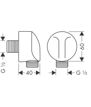 Шланговое подсоединение Hansgrohe FixFit 27454700