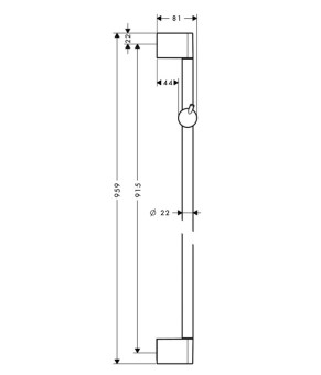 Душевая штанга Hansgrohe Unica'Crometta 27609000