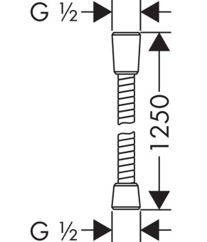 Душевой шланг Hansgrohe Sensoflex 28132000
