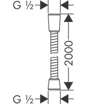 Душевой шланг Hansgrohe Sensoflex 28134000