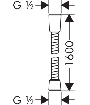 Душевой шланг Hansgrohe Sensoflex 28136000