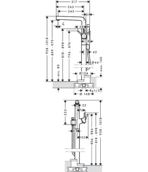 Смеситель Hansgrohe Talis S 72412000