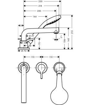 Смеситель Hansgrohe Talis S 72416000