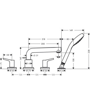 Смеситель Hansgrohe Talis S 72419000