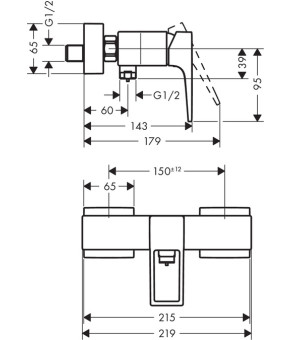 Смеситель Hansgrohe Metropol 74560000