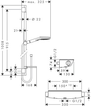 Смеситель Hansgrohe Ecostat Select 27039000
