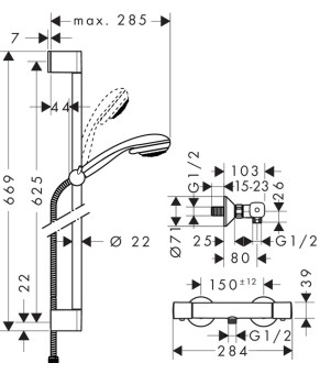 Смеситель Hansgrohe Crometta 27058000