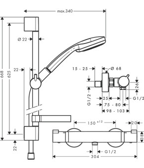 Смеситель Hansgrohe Croma 27085000