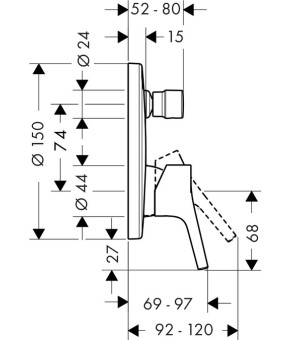 Смеситель Hansgrohe Talis S 72406000