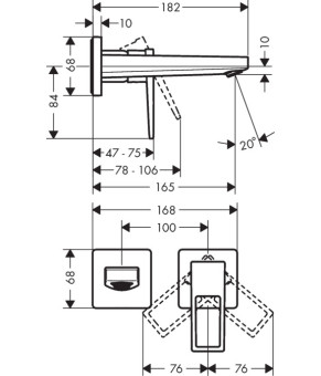 Смеситель Hansgrohe Metropol 74525000