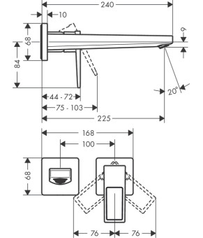 Смеситель Hansgrohe Metropol 74526000