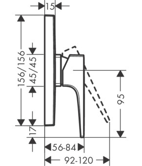 Смеситель Hansgrohe Metropol 74565000