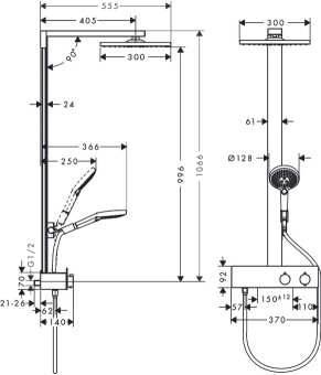 Душевая система Hansgrohe Raindance E 27362000