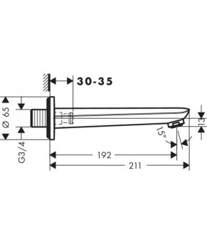 Излив Hansgrohe Novus 71320000
