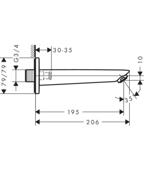 Излив Hansgrohe Logis 71410000