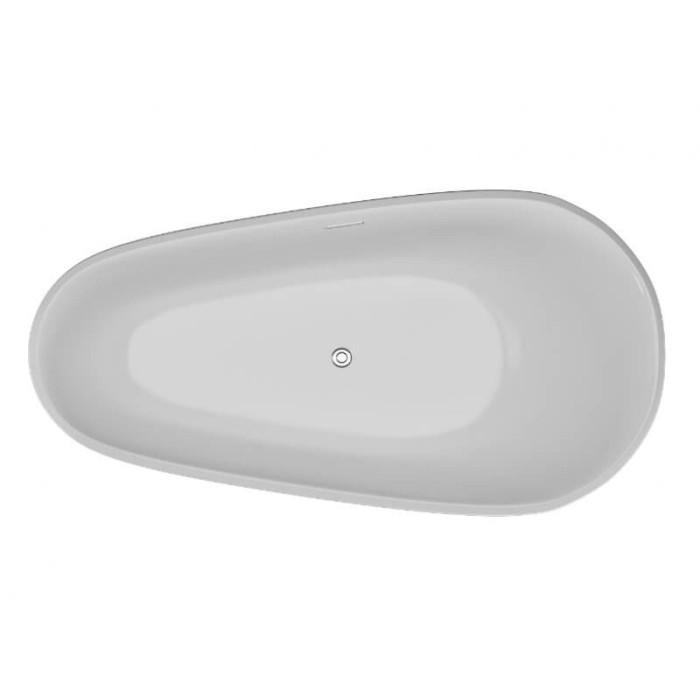 Ванна окрема 170х85 см Polimat SHILA 00345 чорний мат