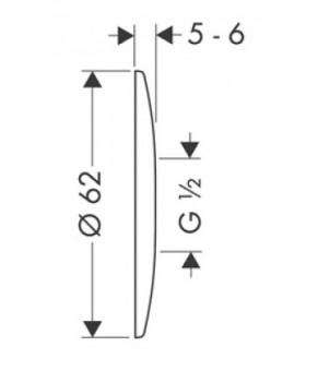 Розетка Hansgrohe 06010000
