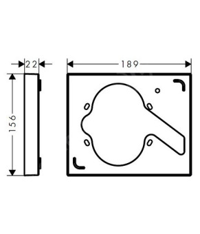 Удлинитель внешней части Hansgrohe 13601000