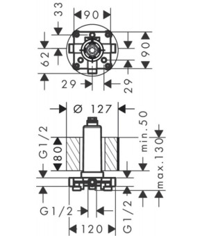 Базовый набор Hansgrohe Rainmaker 24010180