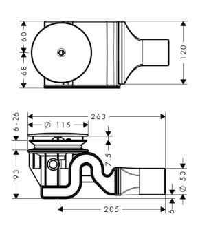 Сифон Hansgrohe Raindrain 60067000