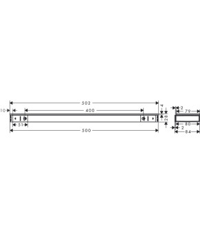 Полка Hansgrohe Rainfinity 26844700