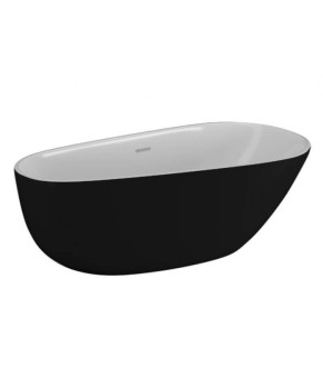 Ванна отдельно стоящая 170х85 см Polimat SHILA 00345 черный мат