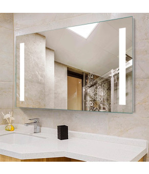 Зеркало Dusel LED DE-M1041 65х80 см с часами 610413