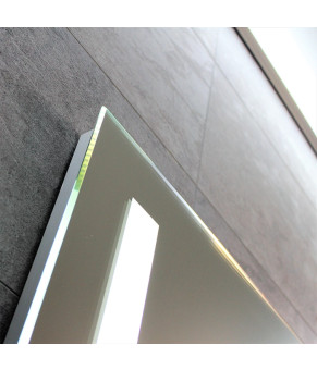 Зеркало Dusel LED DE-M1041 75х100 см с часами и Bluetooth 610417