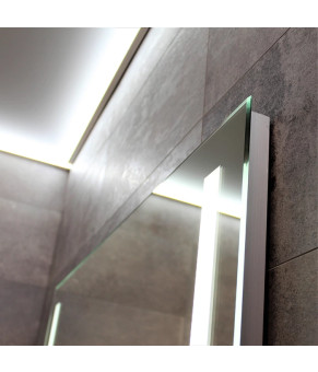 Зеркало Dusel LED DE-M1041 75х100 см с часами и Bluetooth 610417