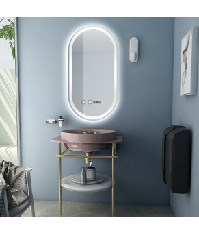 Дзеркало Dusel LED DE-M4031 60х120 см з годинником 640312