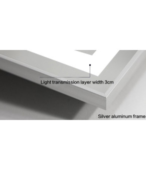Зеркало Dusel LED DE-M2071D Silver с часами 620716