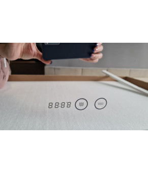 Зеркало Dusel DE-M0061S1 Silver 65х80 см с часами и Bluetooth 600614