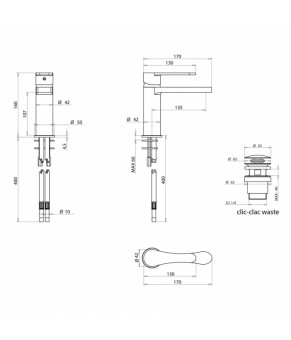 Смеситель Bongio O'Clock 14521BIPR