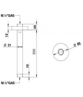 Кронштейн Bongio Inox 804NE30PR