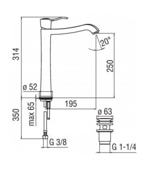 Смеситель Nobili Sofi SI98128/2BR