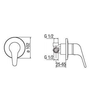 Смеситель Nobili Mistral Junior MJ16108CR
