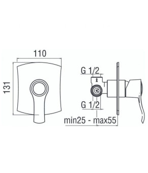 Смеситель Nobili Sofi SI98108CR