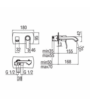 Смеситель Nobili Sofi SI98198BR