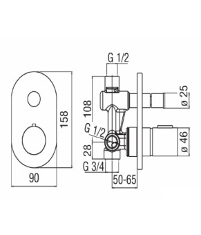 Смеситель Nobili Likid LK00100CR