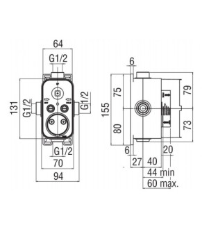 Встроенный блок Nobili WE80100