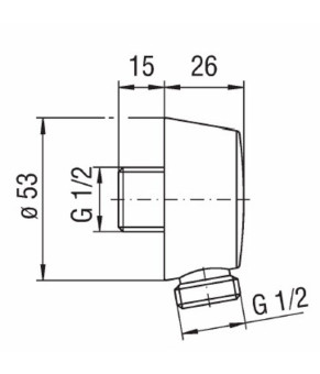Шланговое подключение Nobili AD150BR