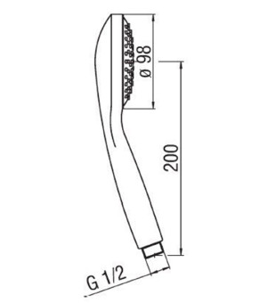 Ручной душ Nobili Teknobili AD142/80CR