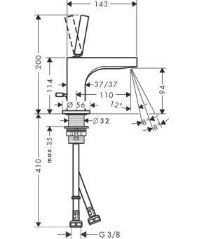 Смеситель Axor Citterio 39035000