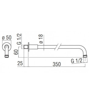 Настенный кронштейн Nobili Sofi AD138/4BR