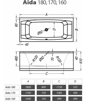 Боковая панель Kolpa-San Aida 704669/936510