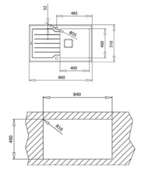Кухонная мойка Teka Diamond 1B 1D 86 115100012
