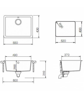 Кухонная мойка Teka Radea 490/370 TG 40143659
