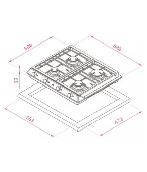 Варочная поверхность Teka EX 60.1 4G 40212205