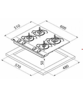 Варочная поверхность Teka GBC 64000 KBN WH 112580019