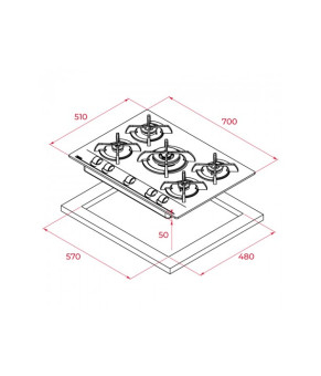Варочная поверхность Teka GBC 75030 KBN 112580028